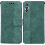 Custodia per telefono in pelle goffrata geometrica, For Tecno Pova Neo LE6, For Tecno Spark 7 Pro, For Tecno Spark 8 / 8T, For Tecno Spark 8P