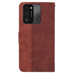 Custodia per telefono in pelle goffrata geometrica, For Tecno Spark Go 2022 / Spark 8C