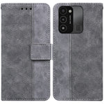 Custodia per telefono in pelle goffrata geometrica, For Tecno Spark Go 2022 / Spark 8C