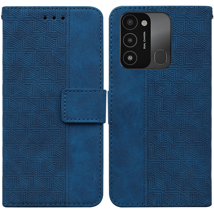 Custodia per telefono in pelle goffrata geometrica, For Tecno Spark Go 2022 / Spark 8C