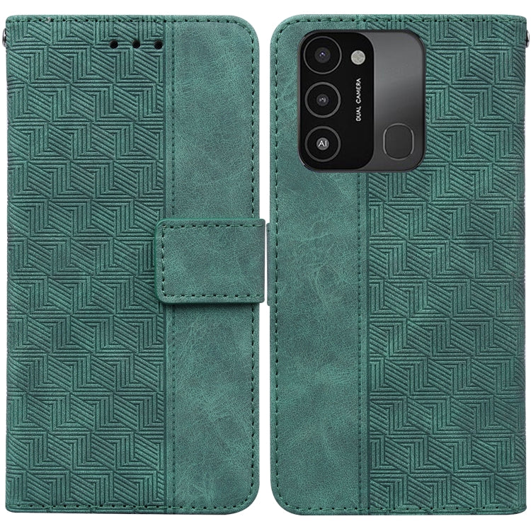 Custodia per telefono in pelle goffrata geometrica, For Tecno Spark Go 2022 / Spark 8C