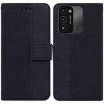 Custodia per telefono in pelle goffrata geometrica, For Tecno Spark Go 2022 / Spark 8C