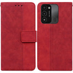 Custodia per telefono in pelle goffrata geometrica, For Tecno Spark Go 2022 / Spark 8C