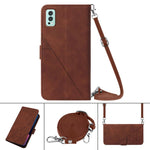 Custodia per cellulare in pelle con flip in rilievo 3D a tracolla, For OnePlus Nord 2 5G, For OnePlus Nord CE 5G, For OnePlus Nord N10 5G, For OnePlus Nord N20 5G
