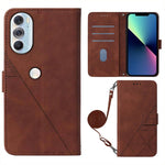 Custodia per cellulare in pelle con flip in rilievo 3D a tracolla, For Motorola Edge X30, For Motorola Moto G Stylus 5G 2022, For Motorola Moto G200 5G/Edge S30 5G, For Motorola Moto G22