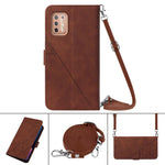 Custodia per cellulare in pelle con flip in rilievo 3D a tracolla, For Motorola Moto G9 Plus, For Motorola Moto G9 Power, For Motorola Moto G30/G20/G10/G10 Power, For Motorola Moto G31 / G41