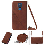Custodia per cellulare in pelle con flip in rilievo 3D a tracolla, For Motorola Moto G Play 2021, For Motorola Moto G Power 2021, For Motorola Moto G Stylus 2021, For Motorola One 5G Ace