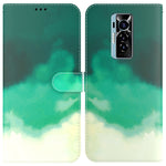 Custodia per telefono in pelle flip orizzontale con motivo ad acquerello, For Tecno Camon 18 / 18P, For Tecno Camon 18 Premier, For Tecno Camon 18i, For Tecno Phantom X