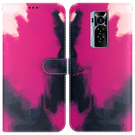 Custodia per telefono in pelle flip orizzontale con motivo ad acquerello, For Tecno Camon 18 / 18P, For Tecno Camon 18 Premier, For Tecno Camon 18i, For Tecno Phantom X
