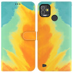 Custodia per telefono in pelle flip orizzontale con motivo ad acquerello, For Tecno Pop 5 LTE BD4, For Tecno Pop 5P, For Tecno Spark 7 Pro, For Tecno Spark 8 / 8T