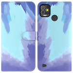 Custodia per telefono in pelle flip orizzontale con motivo ad acquerello, For Tecno Pop 5 LTE BD4, For Tecno Pop 5P, For Tecno Spark 7 Pro, For Tecno Spark 8 / 8T
