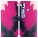 Custodia per telefono in pelle flip orizzontale con motivo ad acquerello, For Tecno Pop 5 LTE BD4, For Tecno Pop 5P, For Tecno Spark 7 Pro, For Tecno Spark 8 / 8T