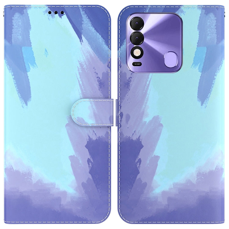Custodia per telefono in pelle flip orizzontale con motivo ad acquerello, For Tecno Pop 5 LTE BD4, For Tecno Pop 5P, For Tecno Spark 7 Pro, For Tecno Spark 8 / 8T