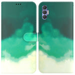 Custodia per telefono in pelle flip orizzontale con motivo ad acquerello, For Tecno Spark 8P, For Tecno Spark Go 2022 / Spark 8C