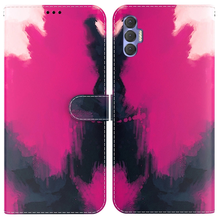 Custodia per telefono in pelle flip orizzontale con motivo ad acquerello, For Tecno Spark 8P, For Tecno Spark Go 2022 / Spark 8C