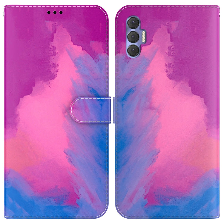 Custodia per telefono in pelle flip orizzontale con motivo ad acquerello, For Tecno Spark 8P, For Tecno Spark Go 2022 / Spark 8C