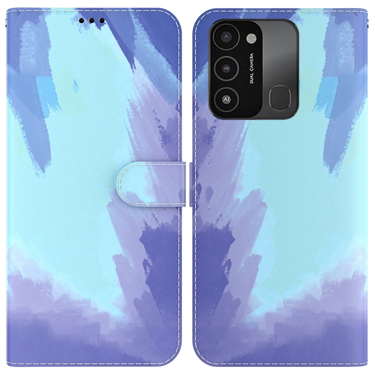 Custodia per telefono in pelle flip orizzontale con motivo ad acquerello, For Tecno Spark 8P, For Tecno Spark Go 2022 / Spark 8C