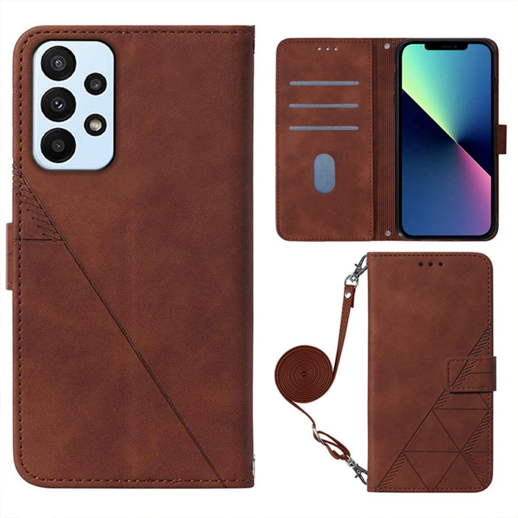 Custodia per cellulare in pelle con flip in rilievo 3D a tracolla, For Samsung Galaxy A73 5G, For Samsung Galaxy A02 / M02 International, For Samsung Galaxy A02s 166mm, For Samsung Galaxy A02s 164mm