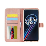 LC.IMEEKE Custodia per cellulare in pelle di vitello, For Realme 9 Pro, For Realme 9 Pro+