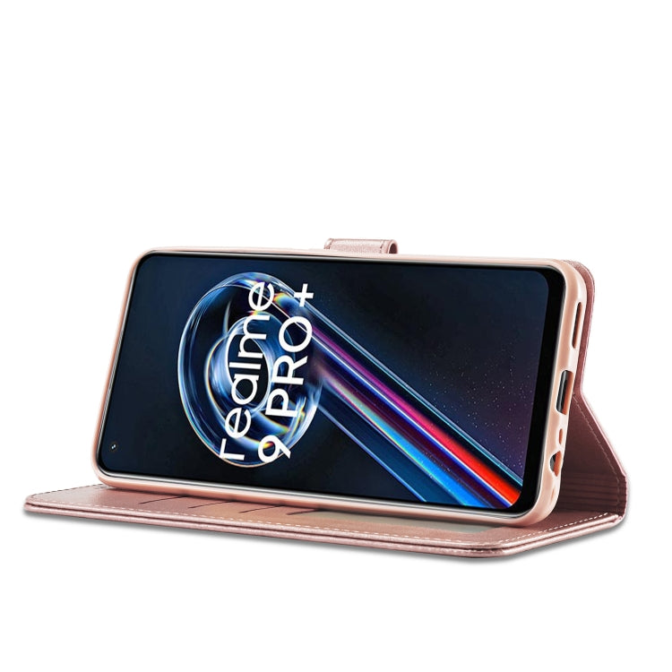 LC.IMEEKE Custodia per cellulare in pelle di vitello, For Realme 9 Pro, For Realme 9 Pro+