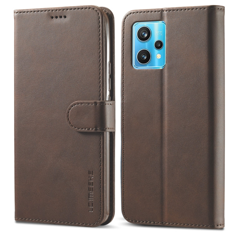 LC.IMEEKE Custodia per cellulare in pelle di vitello, For Realme 9 Pro, For Realme 9 Pro+