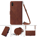 Custodia per cellulare in pelle con flip in rilievo 3D a tracolla, For Xiaomi Redmi 9A / 9i / 9AT, For Xiaomi Redmi 9C / 9C NFC / Poco C3, For Xiaomi Redmi Note 9 Pro/9 Pro Max/9S, For Xiaomi Redmi Note 9T
