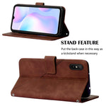 Custodia per cellulare in pelle con flip in rilievo 3D a tracolla, For Xiaomi Redmi 9A / 9i / 9AT, For Xiaomi Redmi 9C / 9C NFC / Poco C3, For Xiaomi Redmi Note 9 Pro/9 Pro Max/9S, For Xiaomi Redmi Note 9T