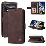 Custodia per telefono in pelle con bottone in metallo con albero della vita Skin Feel, For Xiaomi Redmi 10C 4G / Redmi 10 India Version, For Xiaomi Poco X4 Pro 5G, For Honor 50 SE / nova 9 SE, For OPPO Find X5