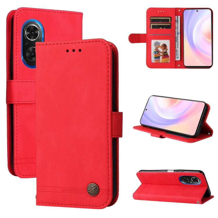 Custodia per telefono in pelle con bottone in metallo con albero della vita Skin Feel, For Xiaomi Redmi 10C 4G / Redmi 10 India Version, For Xiaomi Poco X4 Pro 5G, For Honor 50 SE / nova 9 SE, For OPPO Find X5