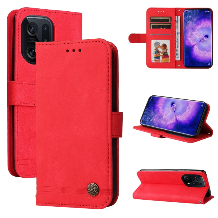 Custodia per telefono in pelle con bottone in metallo con albero della vita Skin Feel, For Xiaomi Redmi 10C 4G / Redmi 10 India Version, For Xiaomi Poco X4 Pro 5G, For Honor 50 SE / nova 9 SE, For OPPO Find X5