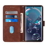 Custodia per cellulare in pelle con flip in rilievo 3D a tracolla, For Sharp Aquos R6, For Sony Xperia 1 III, For Sony Xperia 5 III, For Sony Xperia 10 III