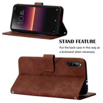 Custodia per cellulare in pelle con flip in rilievo 3D a tracolla, For Sony Xperia L4