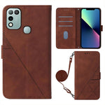 Custodia per cellulare in pelle con flip in rilievo 3D a tracolla, For Tecno Phantom X, For Infinix Hot 11 Play, For Infinix Hot 11S NFC X6812B, For Infinix Note 11