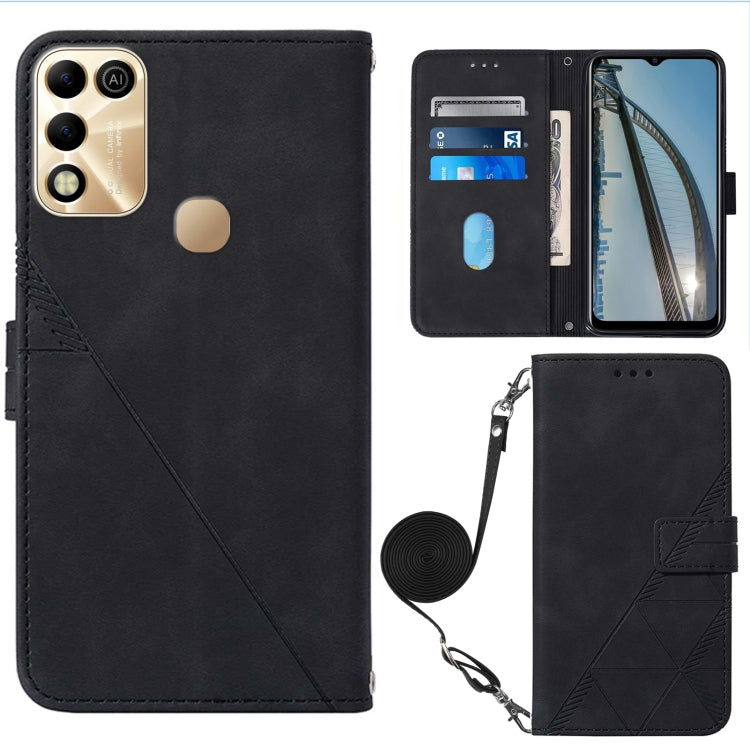 Custodia per cellulare in pelle con flip in rilievo 3D a tracolla, For Tecno Phantom X, For Infinix Hot 11 Play, For Infinix Hot 11S NFC X6812B, For Infinix Note 11
