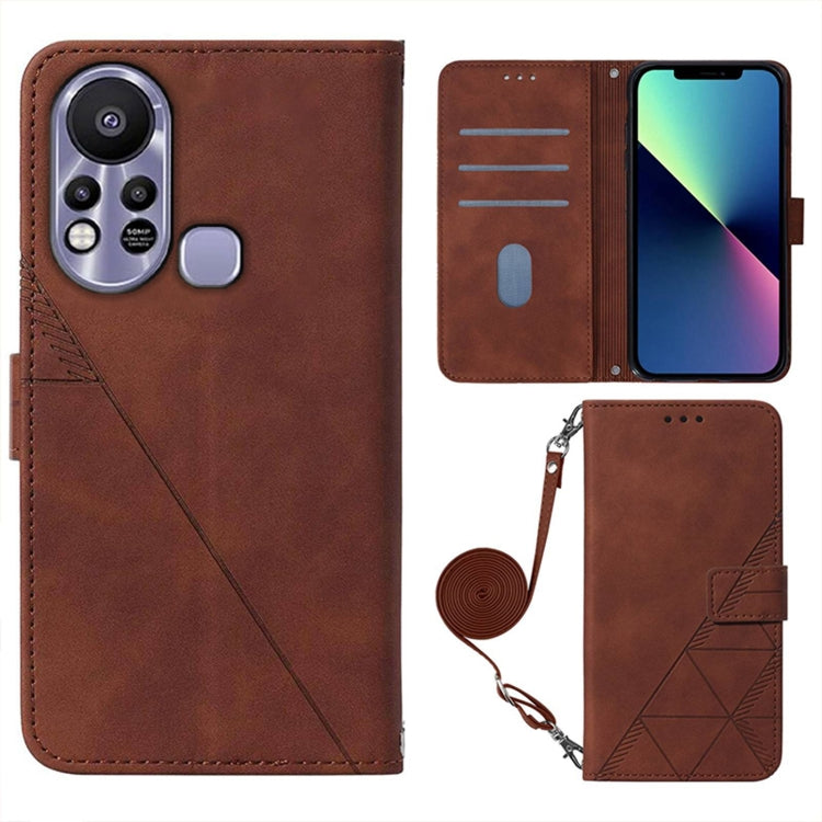 Custodia per cellulare in pelle con flip in rilievo 3D a tracolla, For Tecno Phantom X, For Infinix Hot 11 Play, For Infinix Hot 11S NFC X6812B, For Infinix Note 11