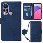 Custodia per cellulare in pelle con flip in rilievo 3D a tracolla, For Tecno Phantom X, For Infinix Hot 11 Play, For Infinix Hot 11S NFC X6812B, For Infinix Note 11
