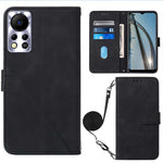 Custodia per cellulare in pelle con flip in rilievo 3D a tracolla, For Tecno Phantom X, For Infinix Hot 11 Play, For Infinix Hot 11S NFC X6812B, For Infinix Note 11