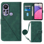 Custodia per cellulare in pelle con flip in rilievo 3D a tracolla, For Tecno Phantom X, For Infinix Hot 11 Play, For Infinix Hot 11S NFC X6812B, For Infinix Note 11
