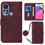 Custodia per cellulare in pelle con flip in rilievo 3D a tracolla, For Tecno Phantom X, For Infinix Hot 11 Play, For Infinix Hot 11S NFC X6812B, For Infinix Note 11