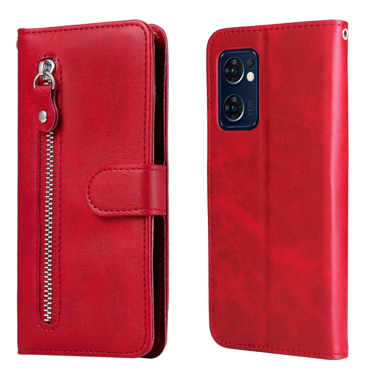 Custodia in pelle flip orizzontale con cerniera Fashion Calf Texture, For Xiaomi Redmi 10C 4G / Redmi 10 India, For Honor 50 SE / Huawei Nova 9 SE, For OPPO Reno7 5G / Find X5 Lite International Version, For OPPO Find X5