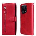 Custodia in pelle flip orizzontale con cerniera Fashion Calf Texture, For OPPO Find X5 Pro
