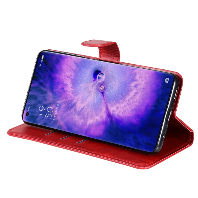 Custodia in pelle flip orizzontale con cerniera Fashion Calf Texture, For OPPO Find X5 Pro