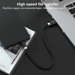 5 PCS Mini USB a USB A Cavo dati / ricarica intrecciato per MP3, fotocamera, DVR per auto, 0.25m, 1m, 1.5m, 2m, 3m