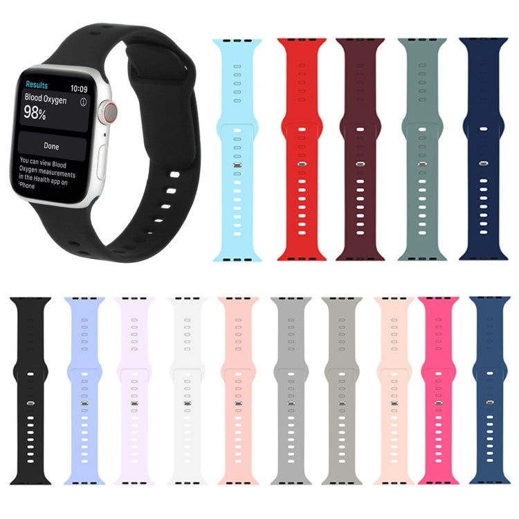 Cinturino in silicone liquido per Apple Watch Series, 7 41mm / 6&SE&5&4 40mm / 3&2&1 38mm, 7 45mm / 6&SE&5&4 44mm / 3&2&1 42mm