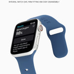 Cinturino in silicone liquido per Apple Watch Series, 7 41mm / 6&SE&5&4 40mm / 3&2&1 38mm, 7 45mm / 6&SE&5&4 44mm / 3&2&1 42mm