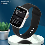Cinturino in silicone liquido per Apple Watch Series, 7 41mm / 6&SE&5&4 40mm / 3&2&1 38mm, 7 45mm / 6&SE&5&4 44mm / 3&2&1 42mm