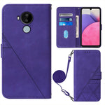 Custodia per cellulare in pelle con flip in rilievo 3D a tracolla, For Nokia C30, For Nokia G300, For Nokia C01 Plus, For Nokia C1 2020
