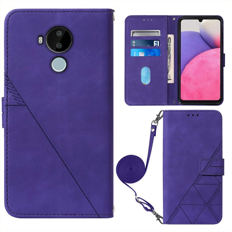 Custodia per cellulare in pelle con flip in rilievo 3D a tracolla, For Nokia C30, For Nokia G300, For Nokia C01 Plus, For Nokia C1 2020