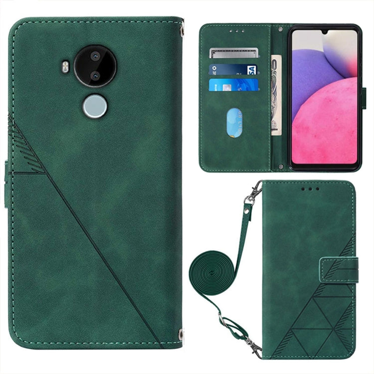 Custodia per cellulare in pelle con flip in rilievo 3D a tracolla, For Nokia C30, For Nokia G300, For Nokia C01 Plus, For Nokia C1 2020