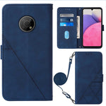 Custodia per cellulare in pelle con flip in rilievo 3D a tracolla, For Nokia C30, For Nokia G300, For Nokia C01 Plus, For Nokia C1 2020